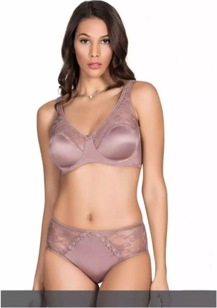 Nivemeshome 5035 Soft Kaplı Dantel Sütyen Takımı Ekru Bdn:95 Le Jardin