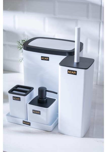 Astoria Akrilik 5 Parça Banyo Seti - Beyaz fiyatları