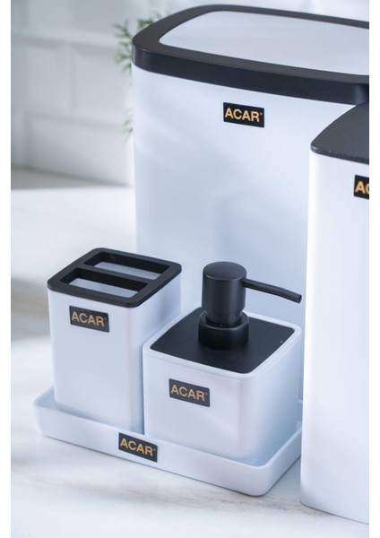 Astoria Akrilik 5 Parça Banyo Seti - Beyaz modelleri