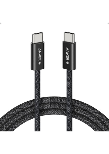 Zolo Usb-C To Usb-C Örgülü Kablo (1 M, 240W) - Siyah - A8060
