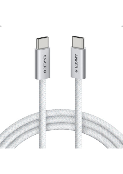 Zolo Usb-C To Usb-C Örgülü Kablo (1 M, 240W) - Beyaz- A8060