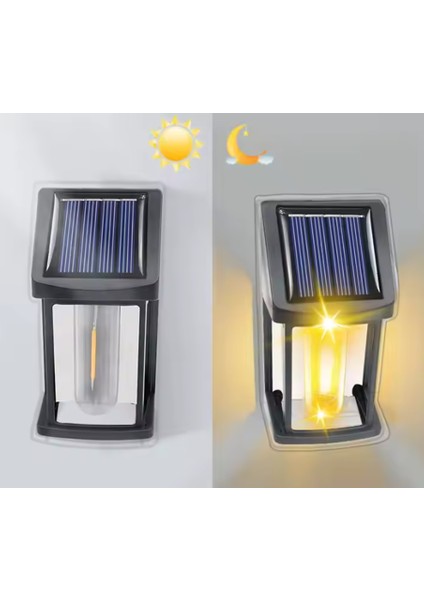 Sl-08 2025 Model Suya Dayanıklı Karanlık Sensörlü Güneş Enerjili Solar LED Dış Mekan Bahçe Lambası