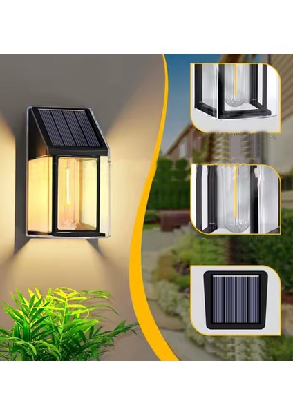 Sl-08 2025 Model Suya Dayanıklı Karanlık Sensörlü Güneş Enerjili Solar LED Dış Mekan Bahçe Lambası