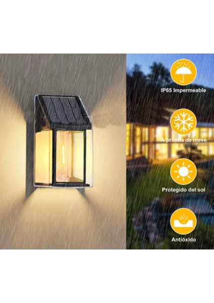 Sl-08 2025 Model Suya Dayanıklı Karanlık Sensörlü Güneş Enerjili Solar LED Dış Mekan Bahçe Lambası