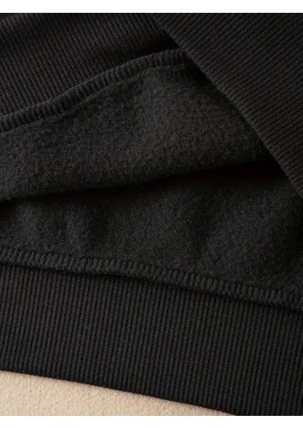Sevgili Kombini 2'li Takım Baskısız Bisiklet Yaka Oversize Sweatshirt indirimleri