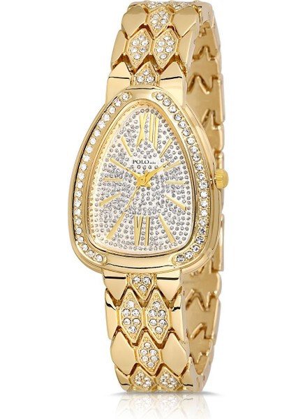 Yılan Desen Lüx Taşlı Kadın Kol Saati Gold Renk PL-1520B1X fiyatları