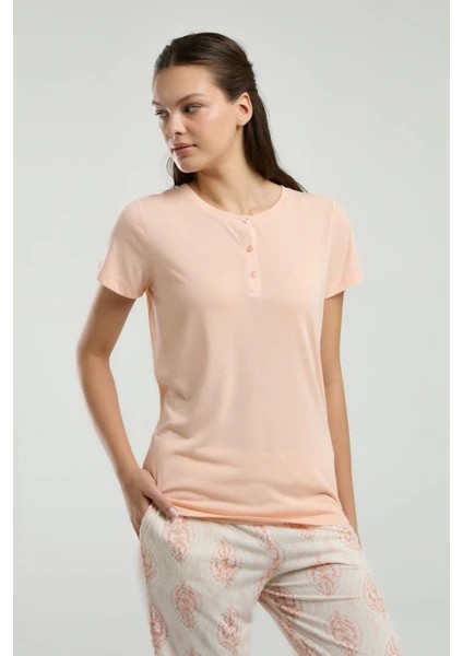 Kısa Kol Kapri Kadın Pijama Takım 3258 modelleri