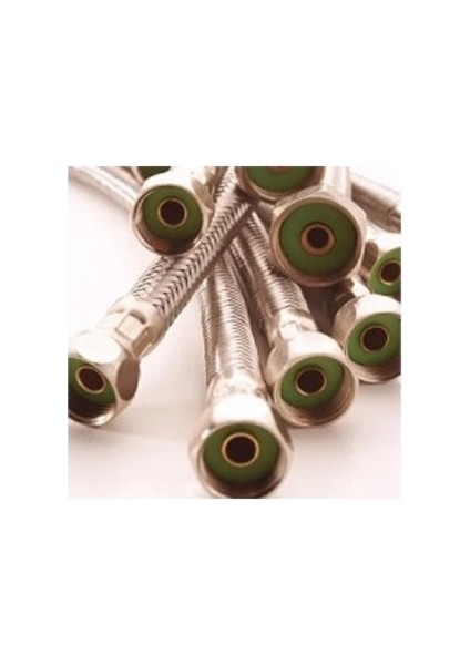 Paslanmaz Çelik Kalın Flex Hortum Termosifon Bağlantı Hortumu 1/2 (Erkek) × 1/2 (Dişi)
