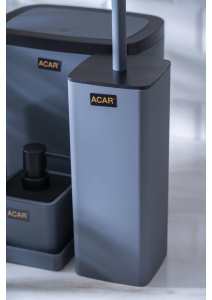 Astoria Akrilik 5 Parça Banyo Seti - Gri fırsatları