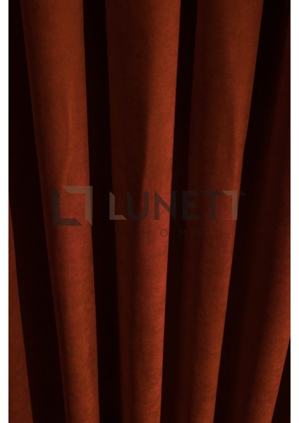 Kullanıma Kiremit Rengi Sık Pile 1x3 Dikim Fon Perde Tek Kanat 12486 fırsatları