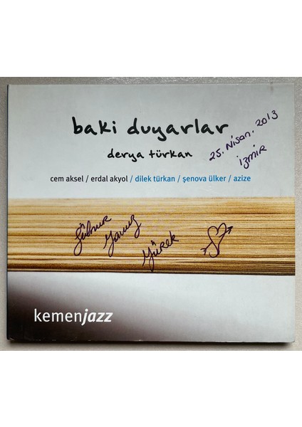 Baki Duyarlar - Derya Türkan – Kemanjazz CD