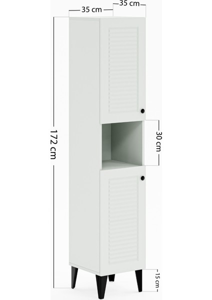 Dsc Moduler Lux Banyo Dolabı Beyaz
