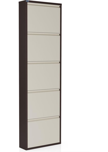 5'li Metal Ayakkabılık - Kahverengi/Krem fiyatları