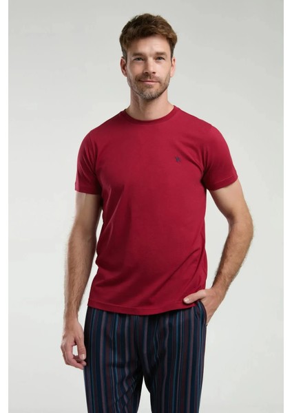 Pamuk Kısa Kol Erkek Pijama Takım 3352