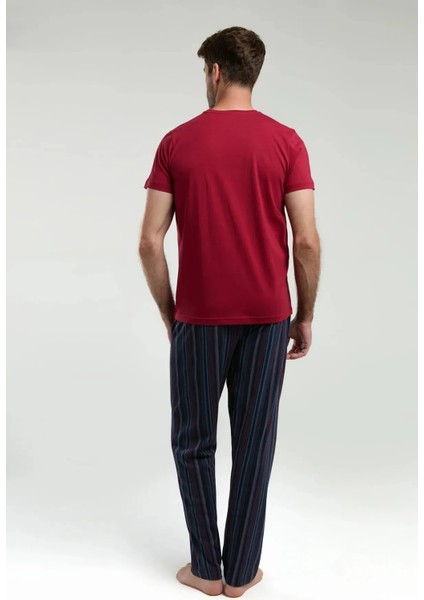 Pamuk Kısa Kol Erkek Pijama Takım 3352