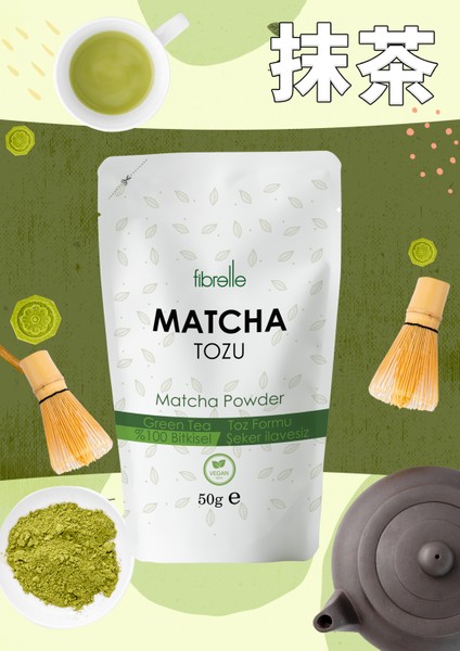 Matcha Saf 50 G ( Doypak )