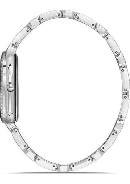 Yılan Desen Lüx Taşlı Kadın Kol Saati Gümüş Renk PL-1520B2X modelleri