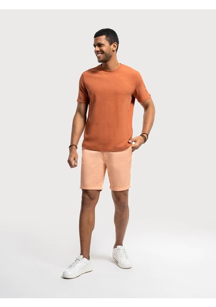 Regular Fit Kiremit Erkek T-Shirt LF2034875 fiyatları