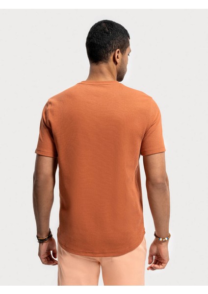 Regular Fit Kiremit Erkek T-Shirt LF2034875 modelleri