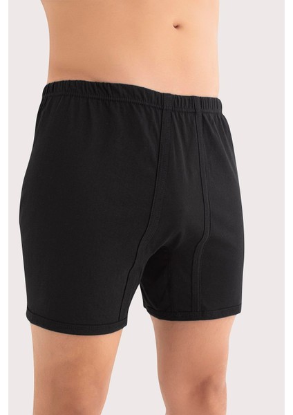 Erkek Siyah Paçalı Boxer 6'lı Paket