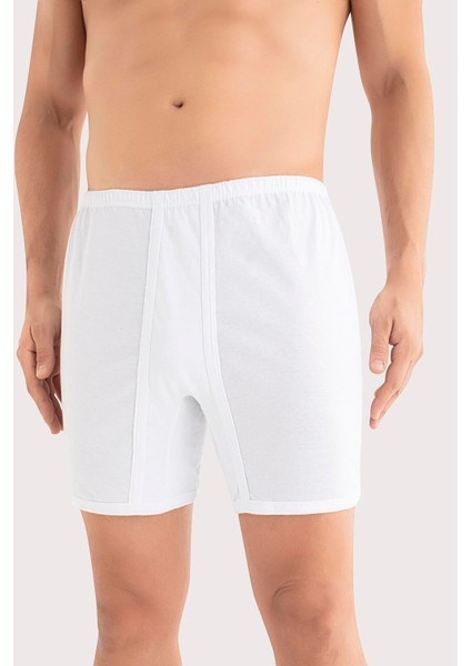 Erkek Beyaz Arjantin Paçalı Boxer 6'lı