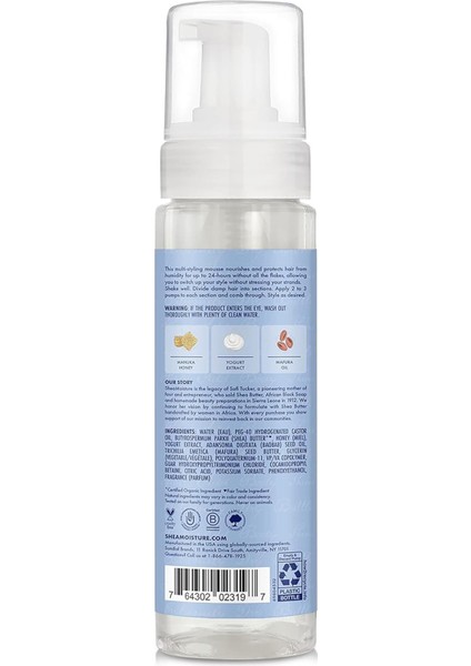 Manuka Balı ve Yoğurt Saç Köpüğü 222 ml