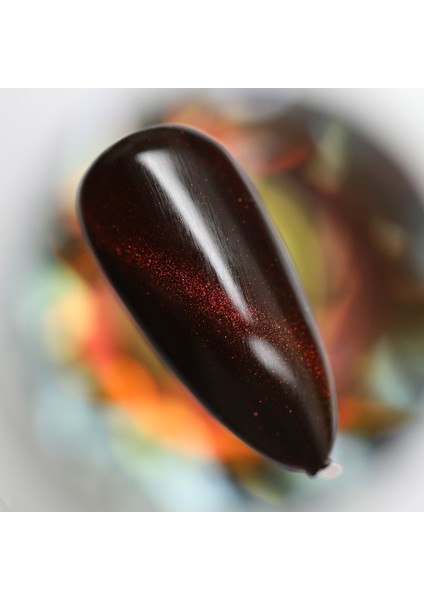 Kristal Kedi Gözü Kalıcı Oje CE12, Yarı Şeffaf, Kırmızı, 10 ml modelleri