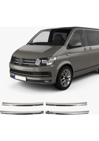 Transporter T6 Ön Panjur 2015 ve Sonrası 4 Parça Paslanmaz Çelik