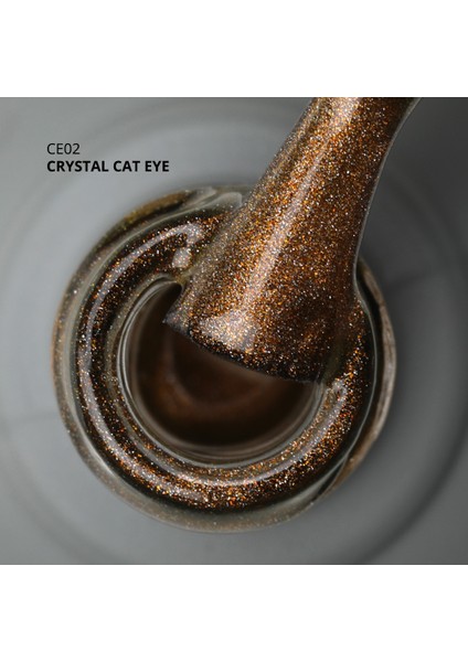 Kristal Kedi Gözü Kalıcı Oje CE02, Yarı Şeffaf, Antik Altın, 10 ml fiyatları