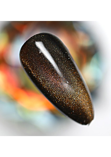 Kristal Kedi Gözü Kalıcı Oje CE02, Yarı Şeffaf, Antik Altın, 10 ml modelleri