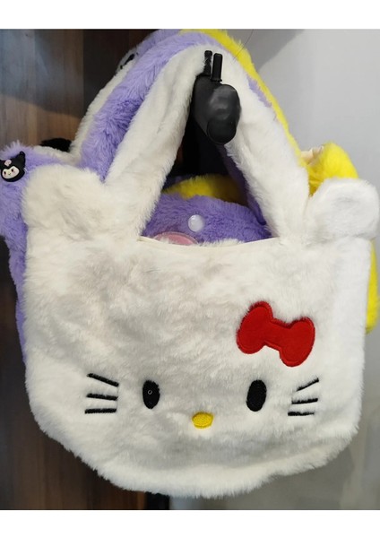 Kuromi Hello Kitty Sanrio Karakterleri Küçük Boy Peluş Çanta (25CM*20CM)