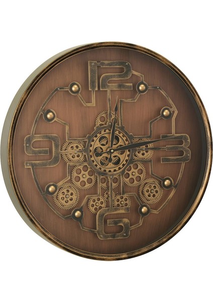 Wood Çarklı Duvar Saati 60 cm AK.JI0006