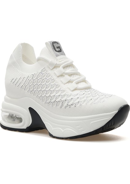 Kadın Taş Detaylı Gizli Dolgu Topuk Sneaker Günlük Ayakkabı 25Y 25Y300-22 Z