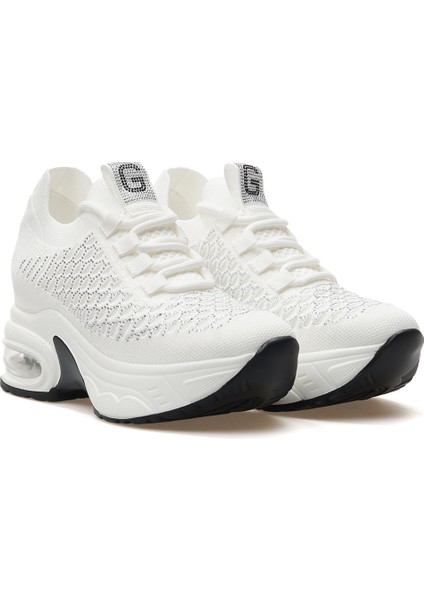Kadın Taş Detaylı Gizli Dolgu Topuk Sneaker Günlük Ayakkabı 25Y 25Y300-22 Z