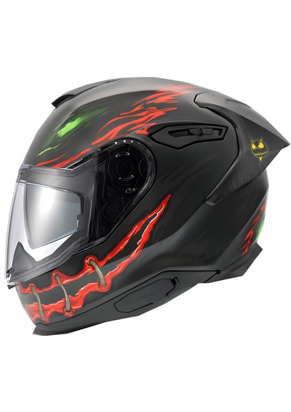 Y.100R Nıght Rıder Mat Siyah Kask