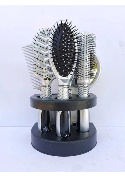 Standlı 5 Parça Profesyonel Tarak Seti Aynalı Set Halinde Unisex fiyatları