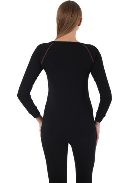 Kadın Siyah Uzun Kollu Termal Alt Üst Içlik Takımı modelleri