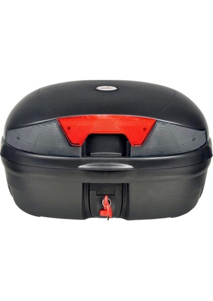46 Lt Siyah Motosiklet Arka Çanta Sırtlıksız