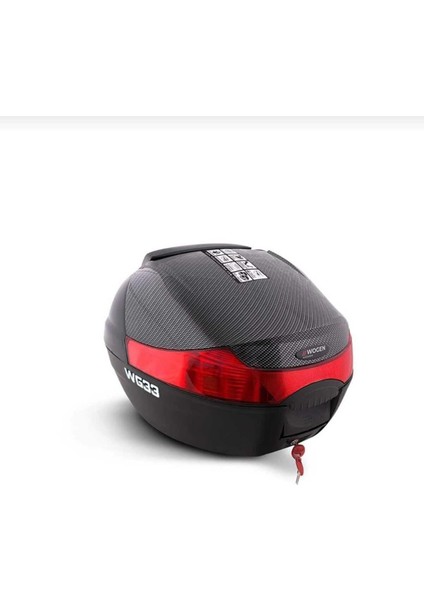 33 Lt Motosiklet Arka Çantası Karbon Siyah
