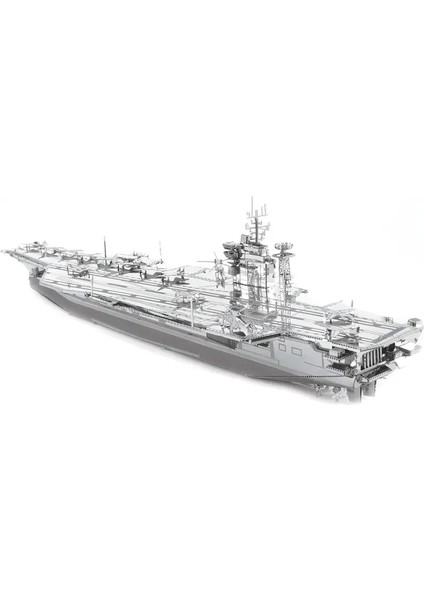 Uss Theodore Roosevelt Uçak Gemisi 3D Metal Maket Bulmaca Puzzle Modeli Kitleri Dıy 14+ Yaş 120 Parça