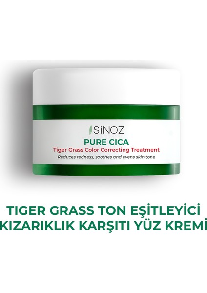 Pure Cica Tiger Grass Ton Eşitleyici Yoğun Onarıcı Yüz Kremi 15 ml