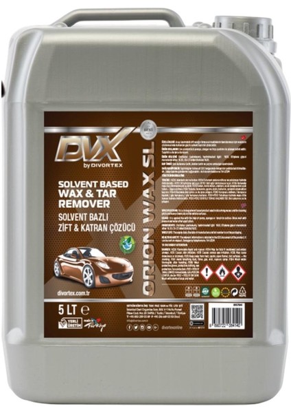 Orıon Wax Katran Cözücü Solvent Bazlı 5 kg