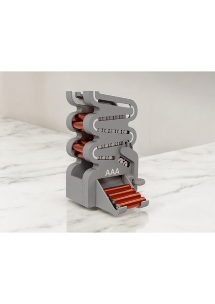 Aaa Kalem Piller Için Biyoplastik Saklama Kutusu - Organizeri 36'lı