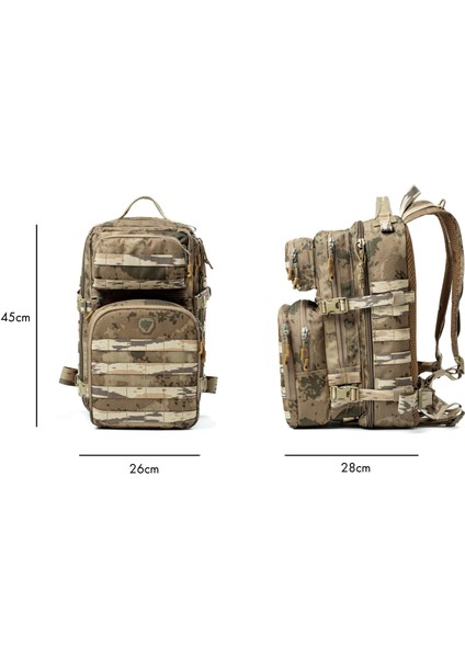 Ottoman 33 Litre Çöl Kamuflaj Taktik Çanta indirimleri