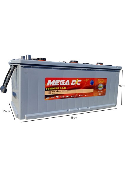 Premium Line 12V 180 Ah 900A (En) Akü (2025 ÜRETİM)