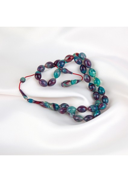 Kadim Katalin -Eski Sehpa Obje Beyzi Kesim 7.5X11.5MM Tesbih -Ibrahim Yeşilnacar Usta Işi