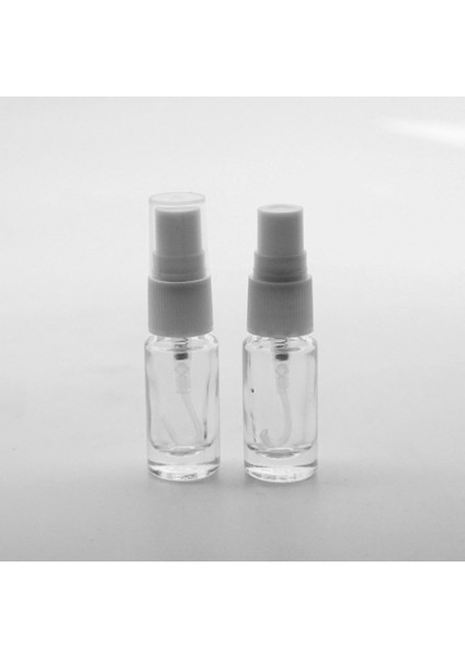 50 Adet Boş Cam Parfüm Numune Şişe, 3 Ml, Vidalı, Şeffaf, Plastik Kapaklı