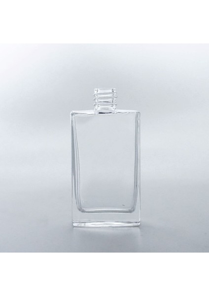 20 Adet Boş Cam Parfüm Şişe, 50 Ml, Ixr Model, Şeffaf, Plastik Valf ve Kapaklı