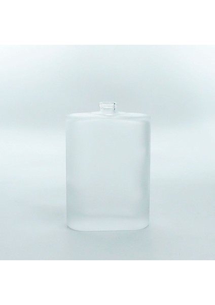 20 Adet Boş Cam Parfüm Şişe, 100 Ml, Oval Model, Buzlu, Geçmeli