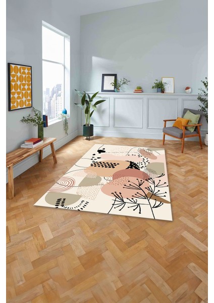 Dijital Baskılı Modern Yıkanabilir Kaymaz Yolluk Mutfak Salon Koridor Halısı, Modern-154-Renkli, fiyatları